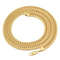 thumbnail image 4 of 6mm 14k Yellow Gold Plated Square Franco Chain Necklace, 24 inches, 4 of 7