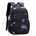 thumbnail image 3 of 1pc Creative Unique Starry Sky Pattern Children's Backpack, Boys And Girls Large Capacity Student Backpack, Breathable Back Cushion Double Shoulder Bag, Adjustable Straps Backpack, 3 of 5