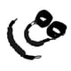 thumbnail image 4 of Bandas de resistencia para piernas con tobilleras, cinturones de entrenamiento de salto, rebote de tobillos Negro, 4 of 9