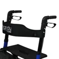 thumbnail image 2 of Andadera Plegable con Ruedas, Asiento y Respaldo, Porta Bastón-Azul-AN01A Marca Handy, 2 of 3