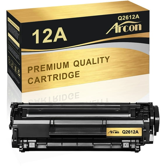 Arcon 1-Pack Compatible Toner for HP 12A Q2612A works with LaserJet 1022 1022nw 1010 1012 3050 3055 3052 M1005MFP M1319MF Printers (Black)
