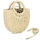 thumbnail image 1 of FENBEN Bolsos Hobo de paja para mujer, pequeño bolso cruzado, bolso de playa, bolso de hombro tejido, ratán, 1 of 5