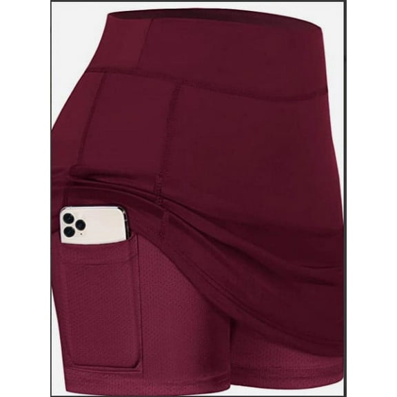 Pleated Tennis Skirt for Womens with Pockets Girls 15" High Waist Athletic Skort Skirts for Golf Workout