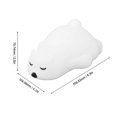 thumbnail image 4 of LED Colorful Night Light Cute Lying Bear Shaped Soft Silicone USB Rechargeable Bedside Night Lamp, 4 of 5