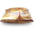 thumbnail image 4 of GZHJMY Soft Smooth Skin-Friendly Throw Pillow Cover without Pillow Case16"x16"Shrink-Resistant Breathable Hidden Zipper Opening, Sofa Bed Office Farmhouse Room Easy to Disassemble|Beautiful Paris Ei, 4 of 7