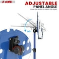 thumbnail image 3 of 5Core Portable Tripod Adjustable Folding Music Stand Note Holder, Blue, 3 of 9