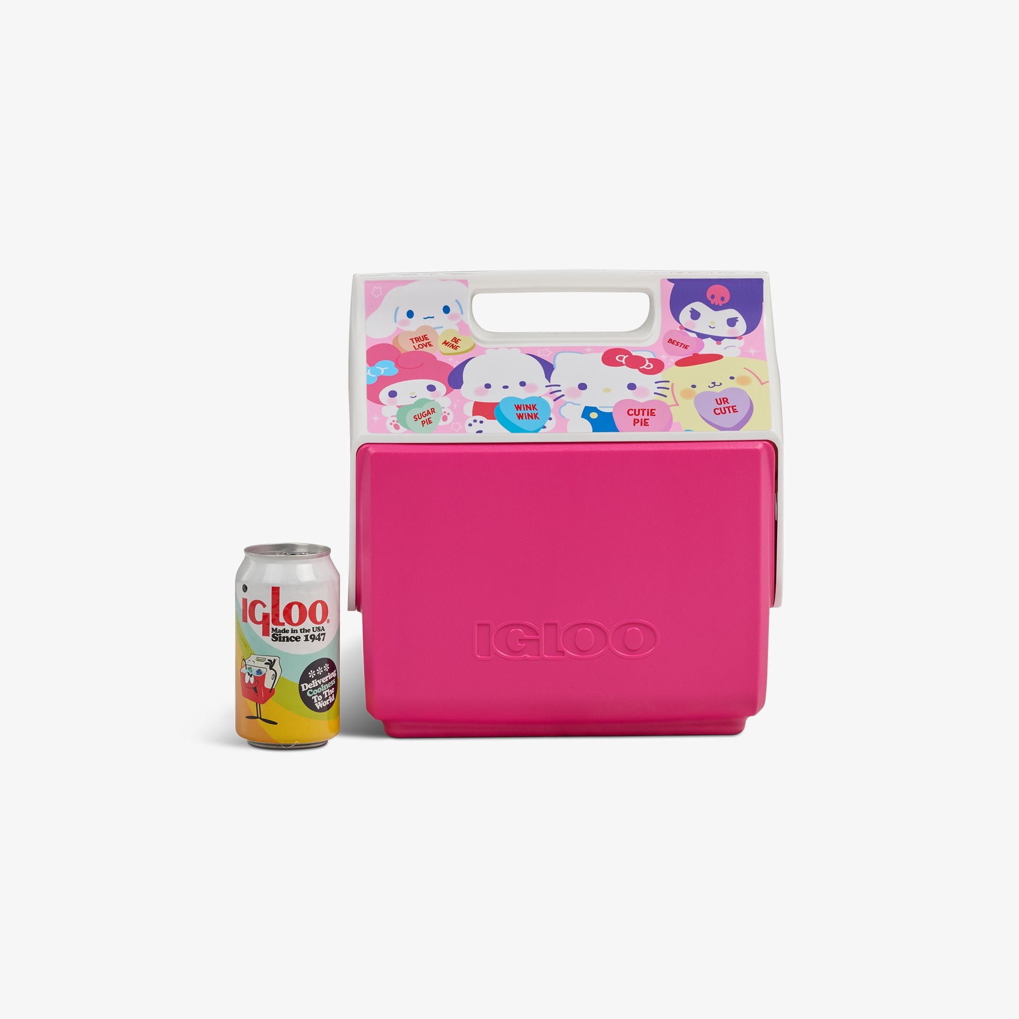 Igloo x Hello Kitty and Friends x Sweethearts Candies Little Playmate Hardside Cooler, 9 Can Capacity
