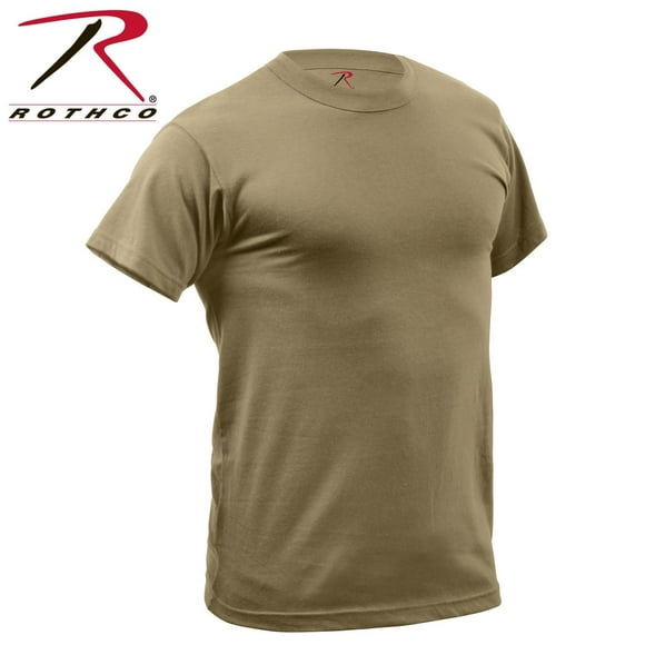 Rothco Quick Dry Moisture Wicking T-shirt - AR 670-1 Coyote Brown, Medium