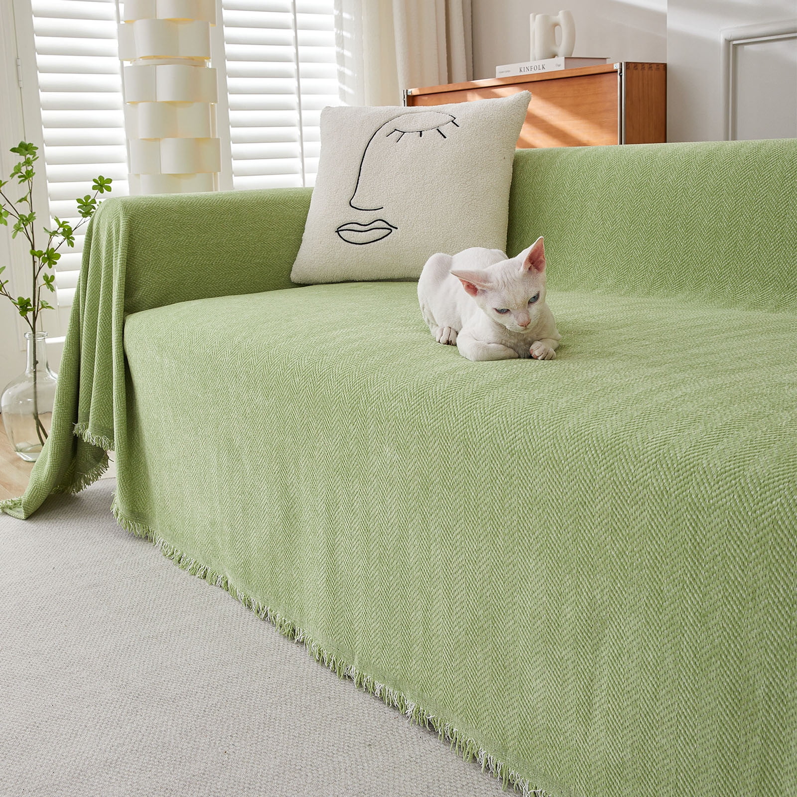 yelldesk Sofa Covers Couch Covers for 3 Cushion Couch Sofa Pet Friendly Soft Thick Non Slip Couch Cover for Dogs Washable Sectional Couch Covers Furniture Protector