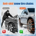 thumbnail image 6 of FYHALE Wheel Traction Straps	- Universal Anti-Skid Snow Tire Chains, 2026 New Emergency Traction Cables for Cars SUVs Trucks, Reusable Winter Safety Chains Snow Ice Mud (20pcs), 6 of 7