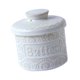 thumbnail image 5 of Mantequera francesa con tapa de cerámica, gran capacidad, ideal para decoración del hogar blanco, 5 of 9