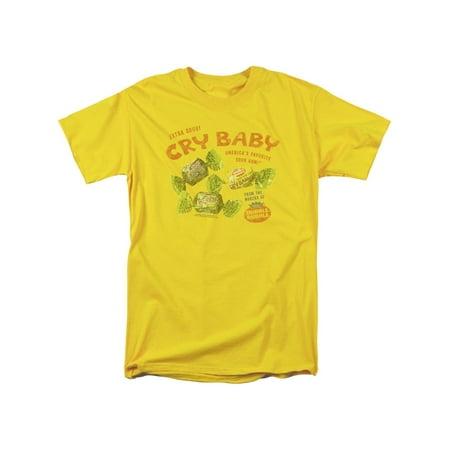 Sour Bubble Gum - Cry Baby Sour Bubble Gum Vintage Ad Faded Adult T-Shirt Tee