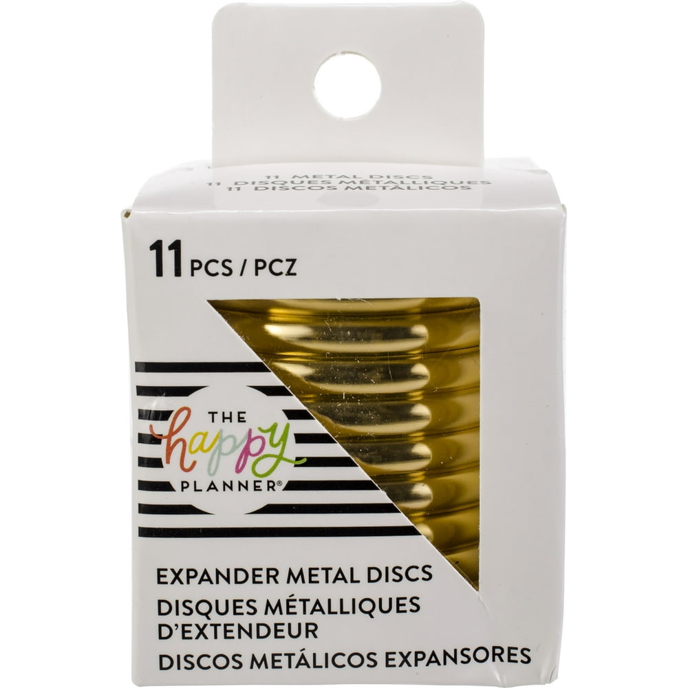 Happy Planner Metal Expander (BIG) Discs 1.75" 11/Pkg-Gold - Walmart