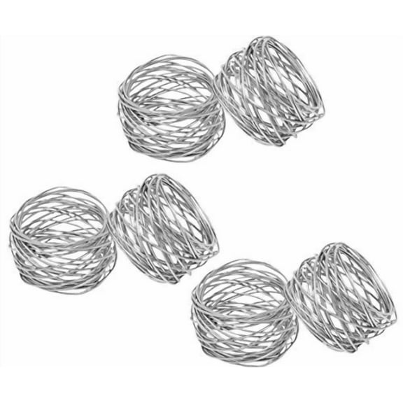 Kaizen Casa Handmade Round Mesh Napkin Rings Holder For Dinning Table