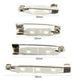thumbnail image 5 of 100Pcs Practical Alloy Brooch Bar Backs Safety Pins with Holes for Jewellery Findings, 5 of 7