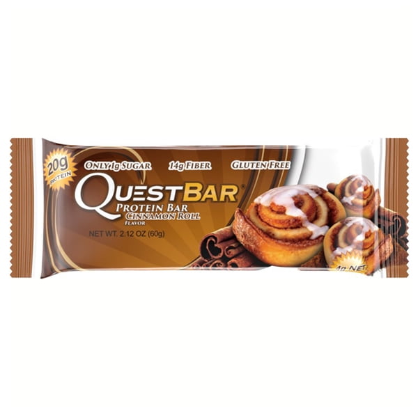 Quest Nutrition Cinnamon Roll Protein Bars 2.12 oz Pack of 12