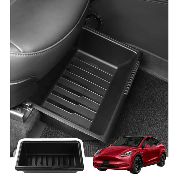 Under The Seat Storage Box Storage Hidden Organizer Drawer For 2020-2025 Tesla Y