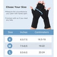 thumbnail image 2 of NURCOM Gants de Compression pour l'Arthrite, Soulagement de la Douleur Rhumatoïde, Gants de Compression pour Femmes et Hommes, Gants de Circulation Sans Doigts Premium pour l'Arthrite et les Douleurs Articulaires, Gonflement, Tendinite, 1 Paire Noire, 2 of 7