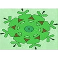 thumbnail image 1 of Ahgly Company Indoor Rectangle Patterned Stoplight Go Green Area Rugs, 7' x 10', 1 of 6