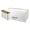 White, variant on HausRoland Metal Bread Box Set with 3 Storage Jars Countertop Bread Bin Bread Storage Container for Bakery Storage Bin Food Keeper Pastry Box, White