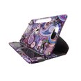 thumbnail image 2 of Wallet style folio for Asus Vivo Tab RT 10.1 tablet case 10 inch Slim fit standing protective rotating for 10" universal carrying cases 10.1 PU leather cash Pocket cover Aqua Paisley, 2 of 5