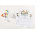 thumbnail image 4 of Inkdotpot 30Jungle Animals Baby Shower Invitation Cards Gender Neutral Fill In Blank Invites, 4 of 7