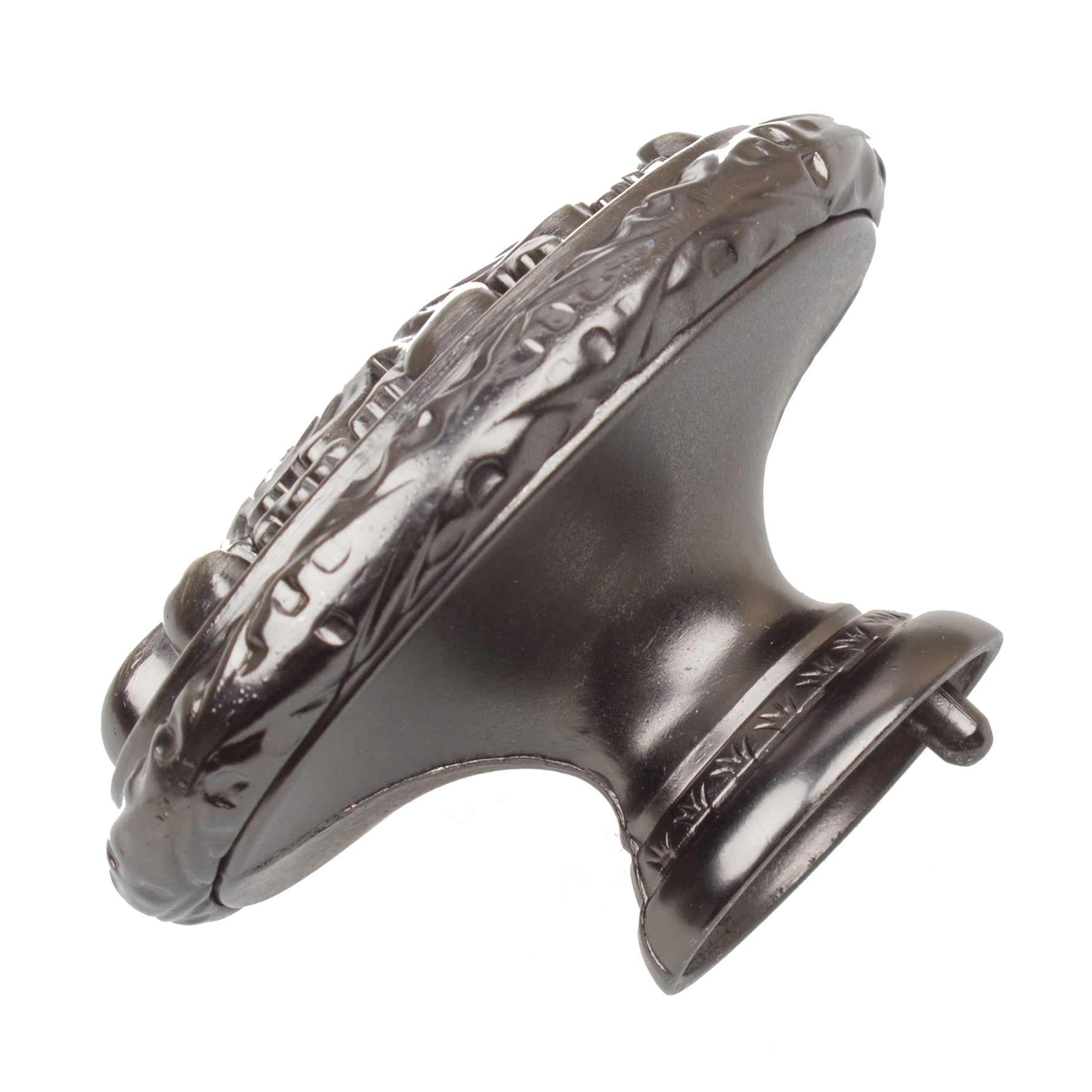 GlideRite 2 in. Old World Ornate Oval Cabinet Knob, Brushed Pewter, Pack of 5