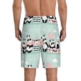thumbnail image 3 of Easygdp Cute Panda Men's Short Pajama Pants, Sleep Shorts, Household Pants, Casual Pants with Pockets - Small, 3 of 9