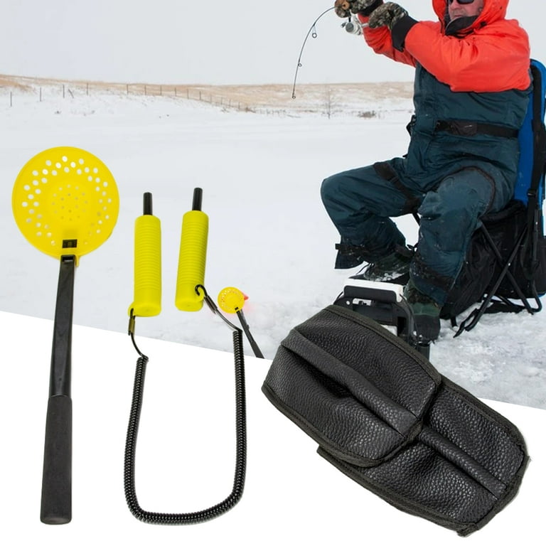 UDIYO 1 Set Winter Fishing Safety Kit Retractable Ice Pick Long Handle  Spoon Knee Pads Portable Low Temperature Resistant Fishing Tools  Lightweight Long Lasting Ice Fishing Equipment Kit for Fishing 
