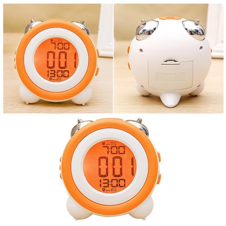 Raindrops  Orange Light Kids Stay in Bed Clock Desktop Alarm Wake Electric Child
