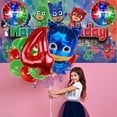 thumbnail image 7 of Pj Masks 4th Tableware Balloons Cake Toppers Backdrop Banner Supplies Party Decor Plates Decorations, 7 of 7