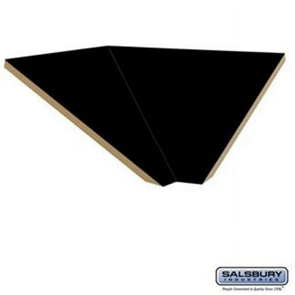SalsburyIndustries 24 in. Deep Extra Wide Designer Wood Locker Corner Sloping Hood Filler - Black