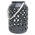 thumbnail image 2 of Sagebrook Home Hexagon Design Ceramic Lantern Candle Holder, 2 of 2
