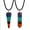 5PCS Hexagnal Cone Leather, variant on 5PCS 7 Chakra Stone Necklace Gemstone Pendant Reiki Energy Yoga Balance Point-5PCS Hexagnal Cone Leather