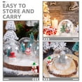 thumbnail image 3 of NIAIZEK Snow Globe Kit with Transparent Plastic Fillable Screw Cap for Crafting and Home Decoration, 3 of 7