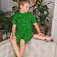 thumbnail image 4 of Fotbe Green Glitter Pijama Estampada de 2 Piezas para Niños – Ropa de Dormir de Manga Corta Cómoda para Niños y Niñas, Camiseta y Shorts de Algodón-XX-Large, 4 of 6
