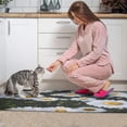 thumbnail image 4 of Practical and Comfortable Daisy Design Farmhouse Kitchen Rugs, Set of 2 - Non-Slip, Absorbent, Cushioned Anti-Fatigue Mats for Floor, Kitchen, Laundry, and Office Use, 17x30 + 17x47 inches, 4 of 7