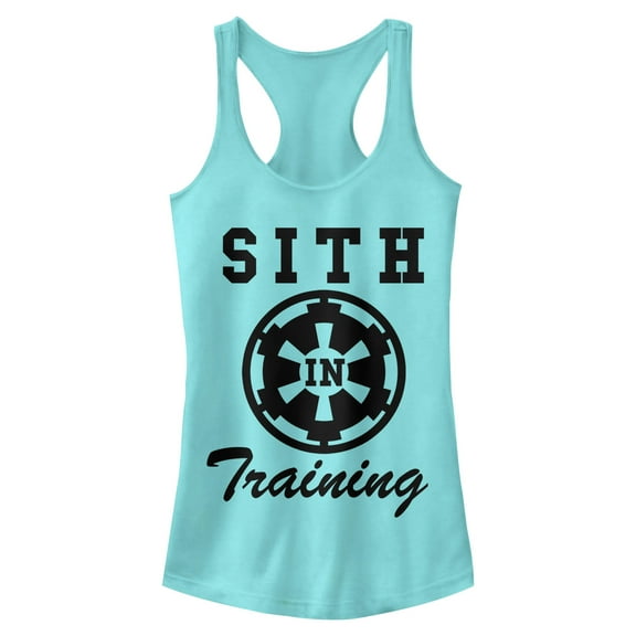 Junior's Star Wars Sith In Training Emblem  Racerback Tank Top Cancun Large
