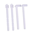 thumbnail image 2 of Fancyes 4 Pieces Toilet Cistern Push Rod Set Bathroom Toilet Accessories Easy to Install Flush Rod Flush Plate Actuator for Home Use 13cm and 12cm, 2 of 8