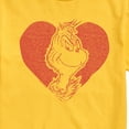 thumbnail image 3 of The Grinch - Grinch Heart - Men's Short Sleeve Graphic T-Shirt, 3 of 5