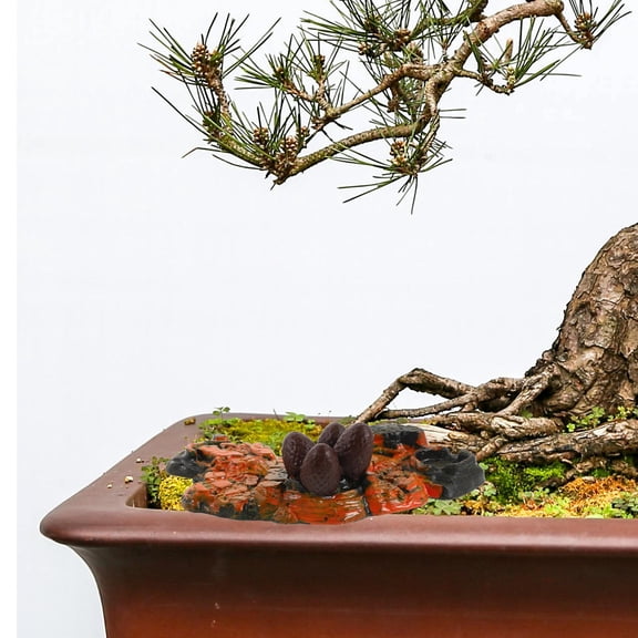 Milisten 4-Piece Plastic Volcano Model Set for Aquarium Fish and Garden Decor, and Weather-Resistant