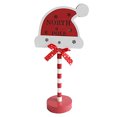 thumbnail image 1 of Adornos Escritorio Iluminados Letrero Papá Noel Parada Aquí Luces LED para Nuevo, 1 of 9