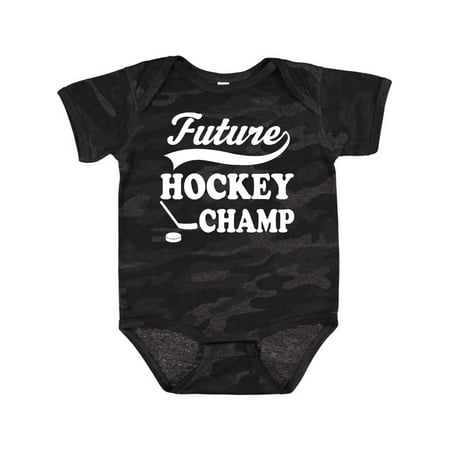 

Inktastic Future Hockey Champ Boys Girls Sports Gift Baby Boy or Baby Girl Bodysuit