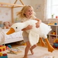 thumbnail image 5 of Extra Soft Goose Plush Hugging Pillow - Round Belly Stuffed Animal Cushion, Birthday Gift for Boys and Girl Cozy Holiday Cuddle Companion, Home Accent & Durable Sofa/Bed Decor, 51.2in, 5 of 10