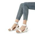 thumbnail image 4 of DREAM PAIRS Women's Elastica Ankle Strap Open Toe Platform Wedge Sandals, 4 of 5