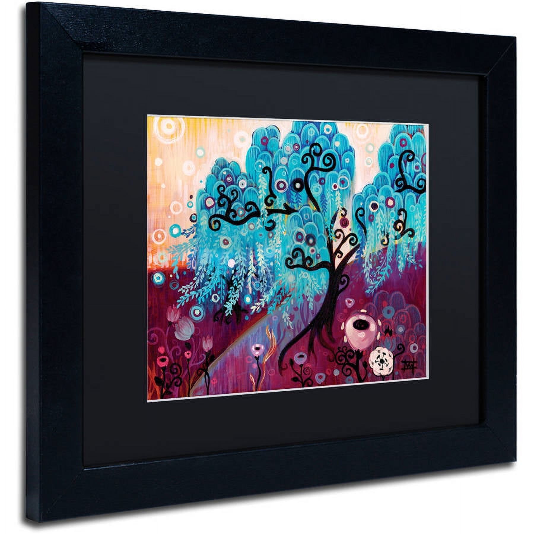 Trademark Fine Art "33" Canvas Art by Natasha Wescoat, Black Matte, Black Frame