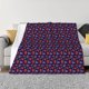 thumbnail image 1 of Fotbe Blackberries Manta de Franela con Estampado, Manta Ultrasuave para Cama, Sofá, Auto, Hipoalergénica y Antibolitas-60"x50", 1 of 6