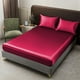 thumbnail image 5 of Conjunto de sábana de cama king + funda de almohada, Rojo, 5 of 6