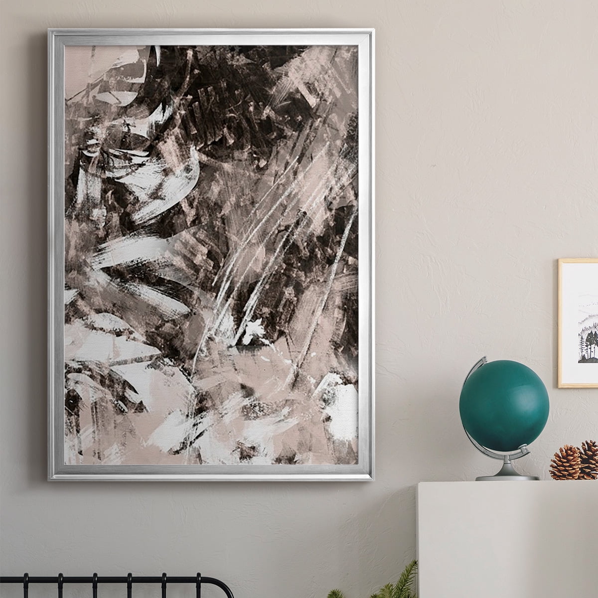 Blush Blackboard II Premium Framed Print, in Gold, Black, or Silver - Ready to Hang
