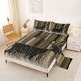 thumbnail image 2 of Castle Fairy Minimalist Forest Deer Silhouette Queen Sheets 4 Pieces for Teens,Abstract Tree Branches Queen Sheet Sets,Green Brown Cream,1 Fitted Sheet, 1 Flat Sheet and 2 Pillowcases, 2 of 6
